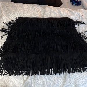 express fringe skirt